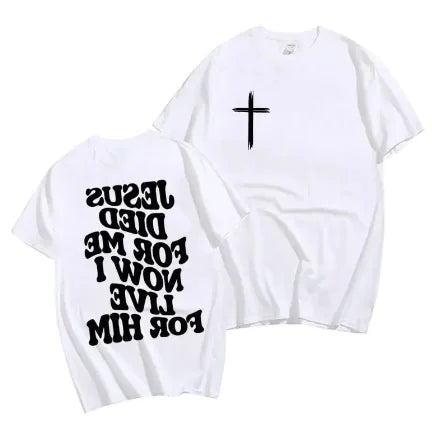 Men's Christian T Shirt Jesus Bible Verse