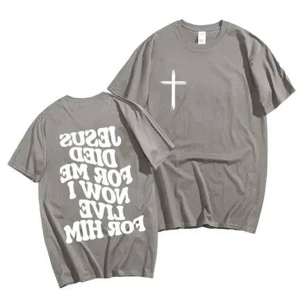 Men's Christian T Shirt Jesus Bible Verse